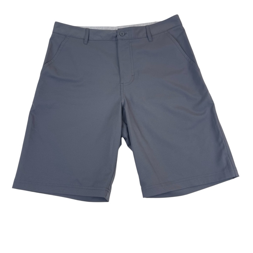 Champion Gray Flat Front Casual Golf Shorts Mens Sz 30x10 Stretch
